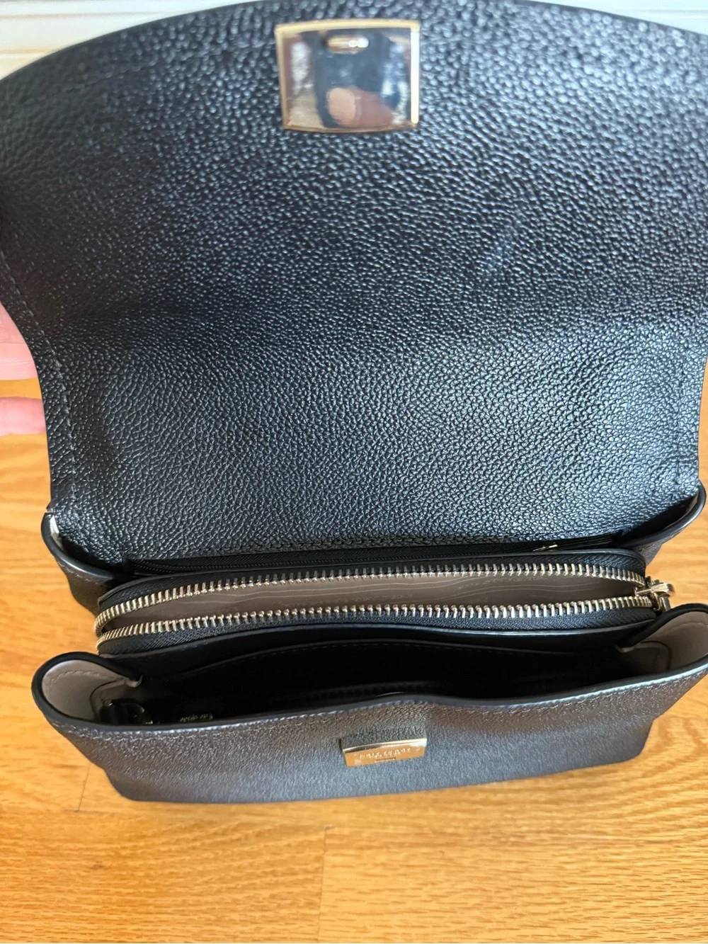 Kate Spade Black Pebbled Leather Satchel